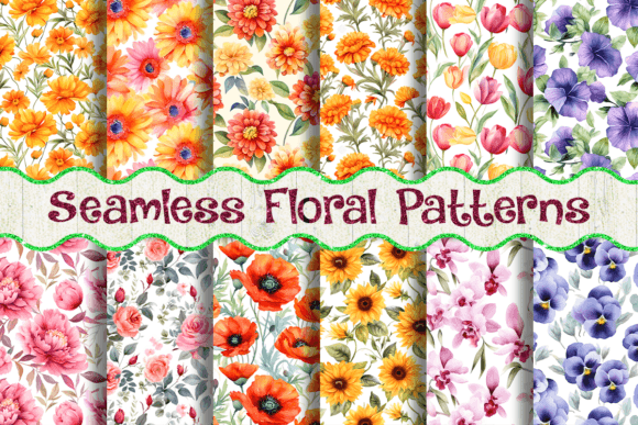 Download Seamless Flowers Patterns - Patterns Collection