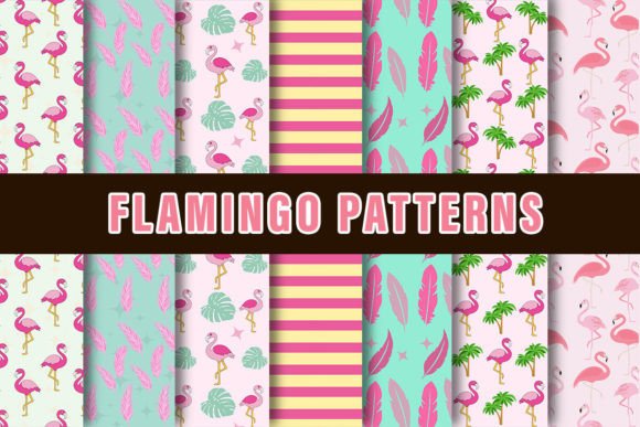 Download Flamingo Digital Paper Patterns - Patterns Collection