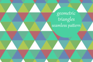 Download Multicolored Geometric Triangles Pattern - Premium Bundle