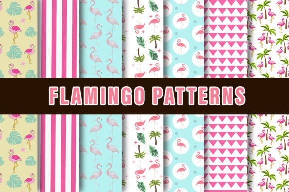Download Flamingo Digital Paper Patterns - Patterns Collection