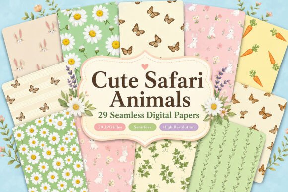 Download Cute Spring Digital Patterns - Patterns Collection