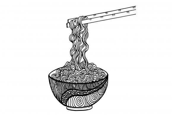 Download Doodle Noodle at Bowl and Chopsticks - Premium Resources